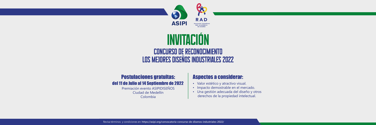 Concurso de reconocimiento de los mejores DISEÑOS INDUSTRIALES 2022