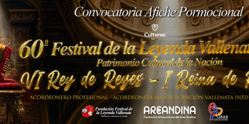 Convocatoria afiche oficial del 60° Festival de la Leyenda Vallenata