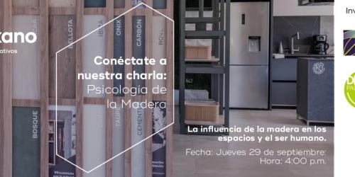 Charla: Psicología de la madera en diseño de interiores